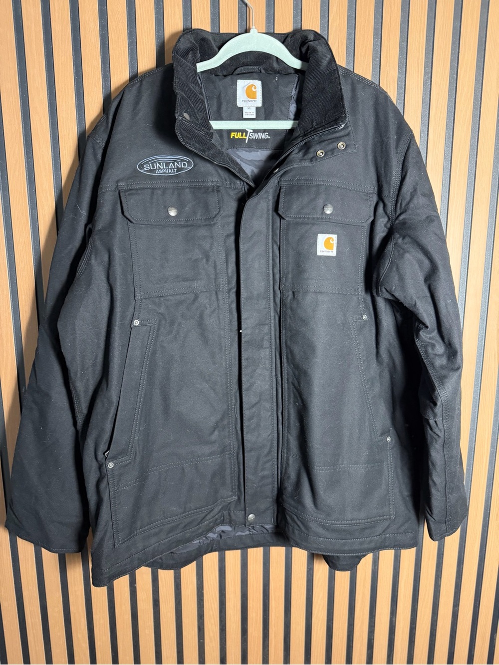 Carhartt Black Heavy-Duty Field Jacket size XL